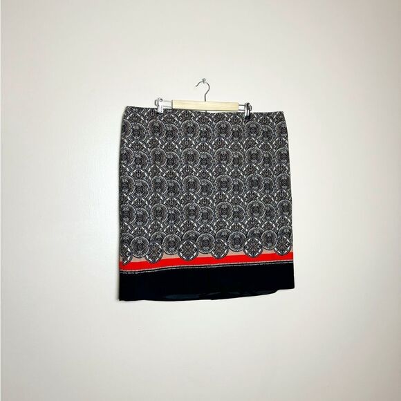 SALE! Red Lord & Taylor Printed Skirt Size 22W NWT - Picture 1 of 6